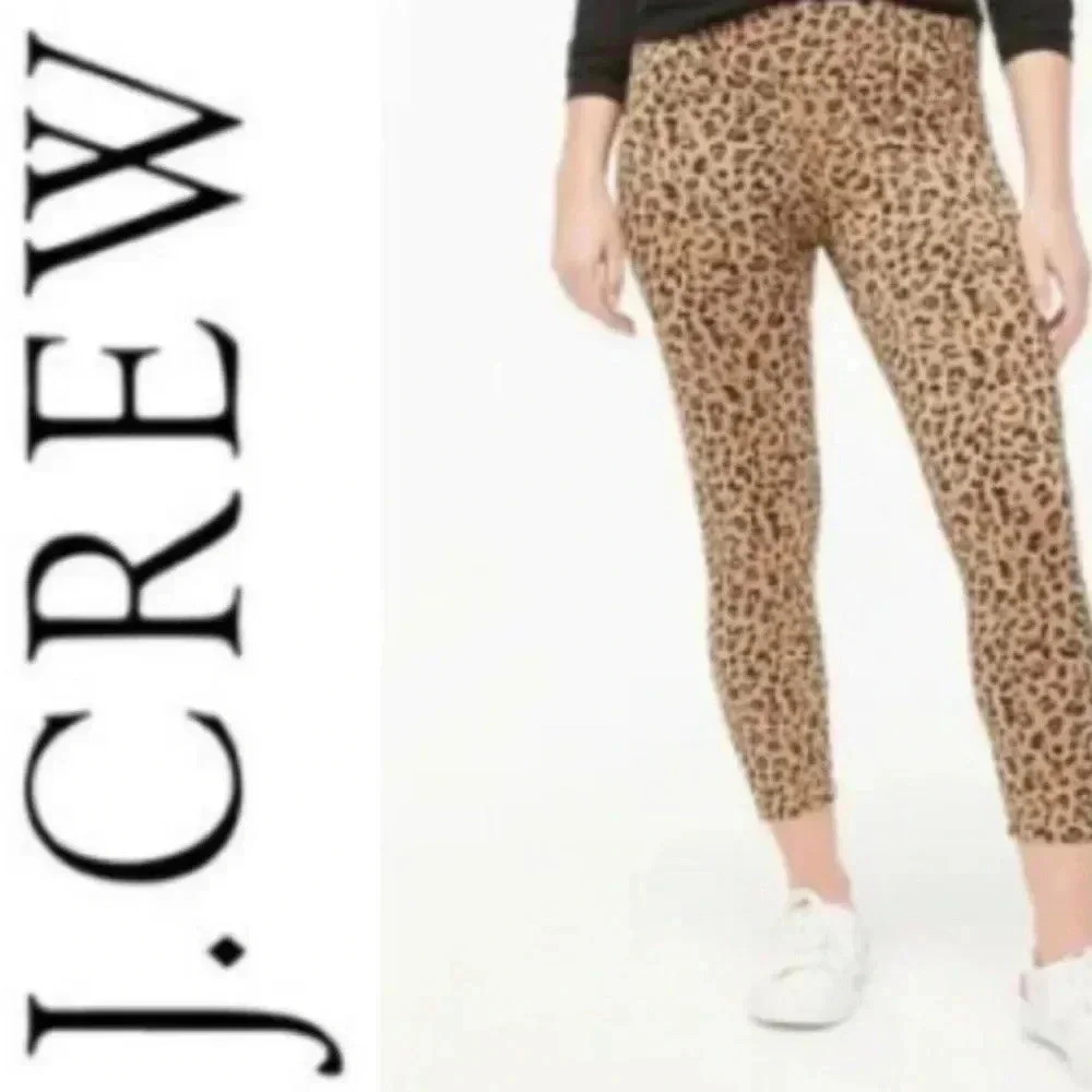 J.Crew Weekend | Cheetah Print Cropped Leggings